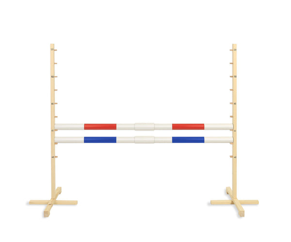 Kepparieste 160cm kahdella tangolla - Red and blue