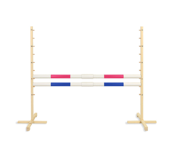 Keppihevosen este 160cm kahdella tangolla - Pink and blue