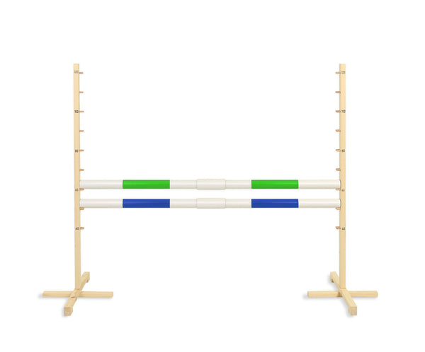 Keppihevosen este 160cm kahdella tangolla - Green and blue