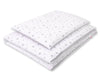 Pussilakanasetti Vauvalle - 120X90cm - Mini Gray Stars/Gray