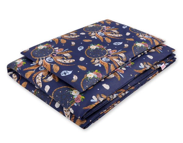 Pussilakanasetti Vauvalle - 135X100cm - Dream Catchers Dark Blue