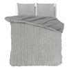 Harmaa nalle polyesteri pussilakanasetti Rib Teddy