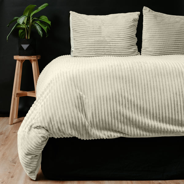 Kerma nalle polyesteri pussilakanasetti Rib Teddy