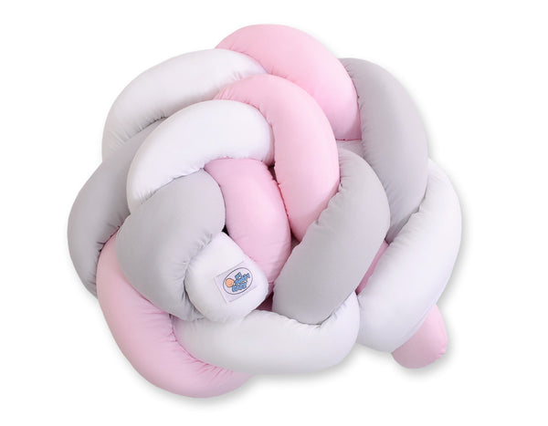 Sängyn letti reunapehmuste - Pinkki - Harmaa