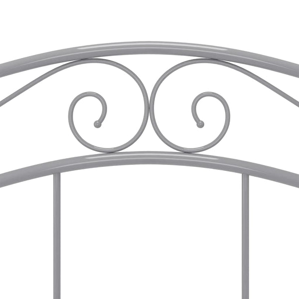 Sängynrunko harmaa metalli 120x200 cm