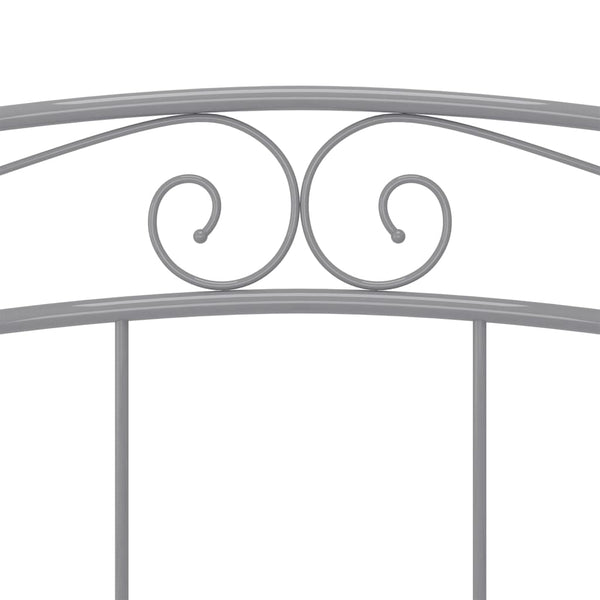 Sängynrunko harmaa metalli 140x200 cm