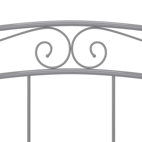 Sängynrunko harmaa metalli 160x200 cm