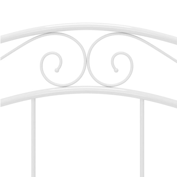 Sängynrunko valkoinen metalli 120x200 cm