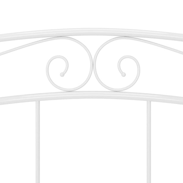 Sängynrunko valkoinen metalli 160x200 cm