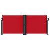 Sisäänvedettävä sivumarkiisi 100x1000 cm punainen