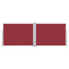 Sisäänvedettävä sivumarkiisi 100x1000 cm punainen