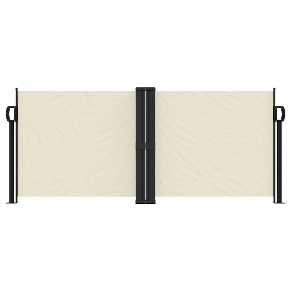 Sisäänvedettävä sivumarkiisi 100x600 cm kerma