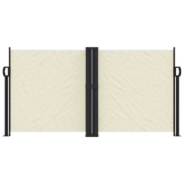Sisäänvedettävä sivumarkiisi 120x1000 cm kerma