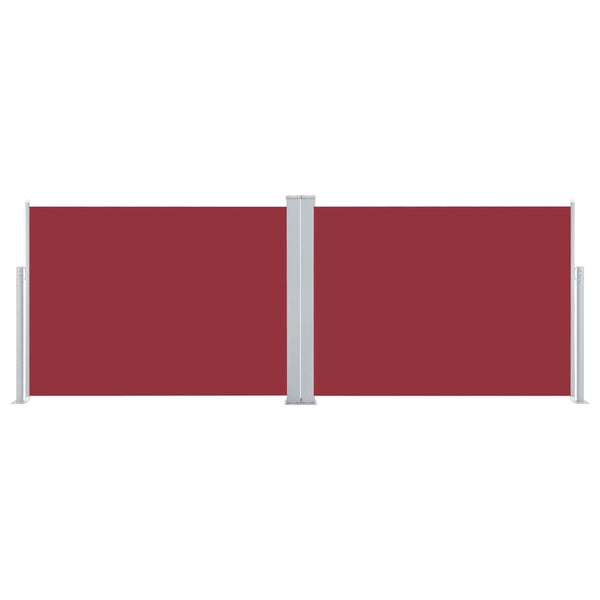 Sisäänvedettävä sivumarkiisi 120x1000 cm punainen