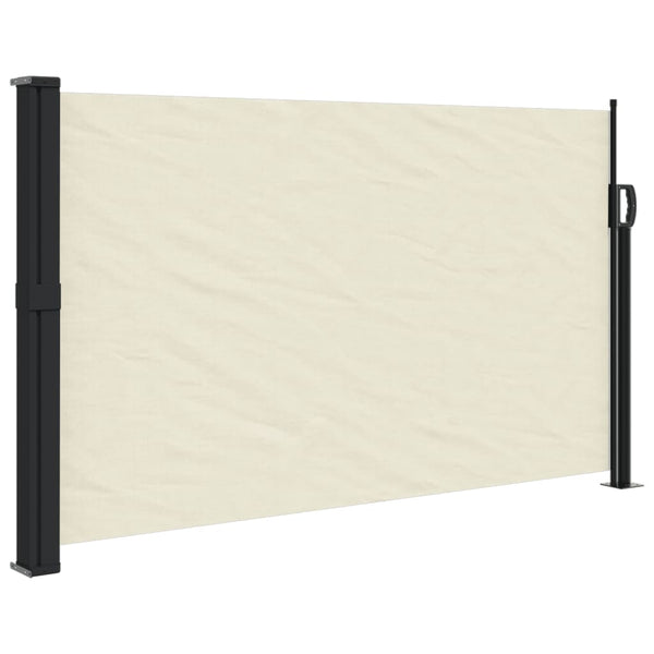 Sisäänvedettävä sivumarkiisi 120x600 cm kerma