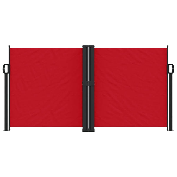 Sisäänvedettävä sivumarkiisi 120x600 cm punainen