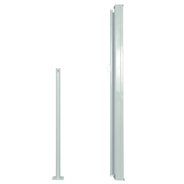 Sisäänvedettävä sivumarkiisi 140 x 300 cm harmaa