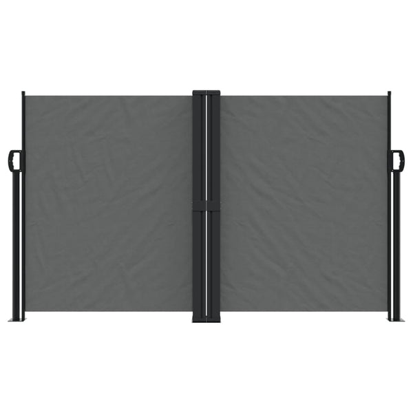 Sisäänvedettävä sivumarkiisi 140x600 cm antrasiitti