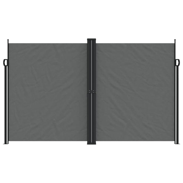 Sisäänvedettävä sivumarkiisi antrasiitti 200x1000 cm