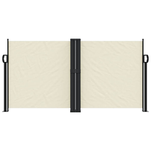 Sisäänvedettävä sivumarkiisi kerma 120x1200 cm