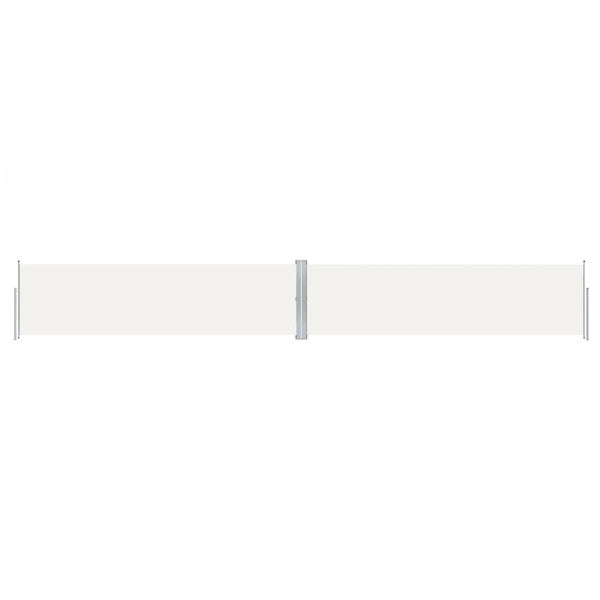 Sisäänvedettävä sivumarkiisi kerma 140x1000 cm