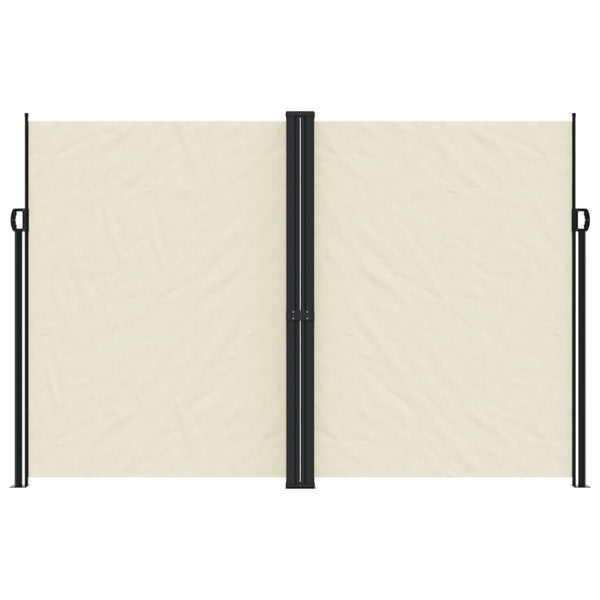 Sisäänvedettävä sivumarkiisi kerma 220x600 cm