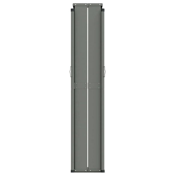 Sisäänvedettävä sivumarkiisi musta 117x1200 cm