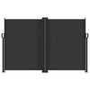 Sisäänvedettävä sivumarkiisi musta 160x1000 cm