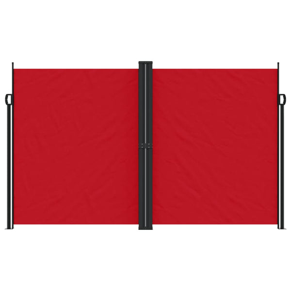 Sisäänvedettävä sivumarkiisi punainen 200x600 cm
