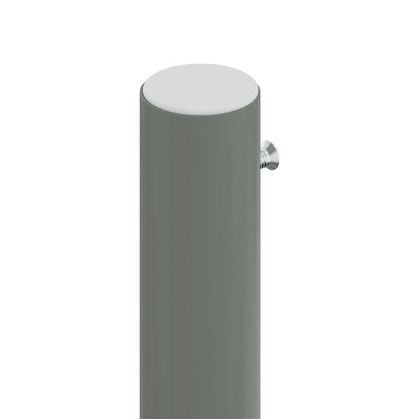 Sisäänvedettävä sivumarkiisi punainen 220x1000 cm