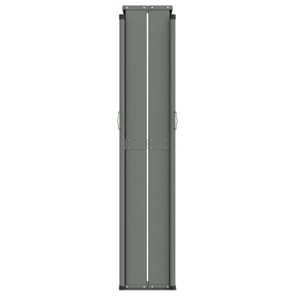 Sisäänvedettävä sivumarkiisi ruskea 117x1200 cm