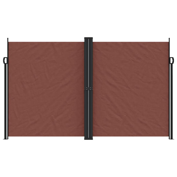 Sisäänvedettävä sivumarkiisi ruskea 200x600 cm