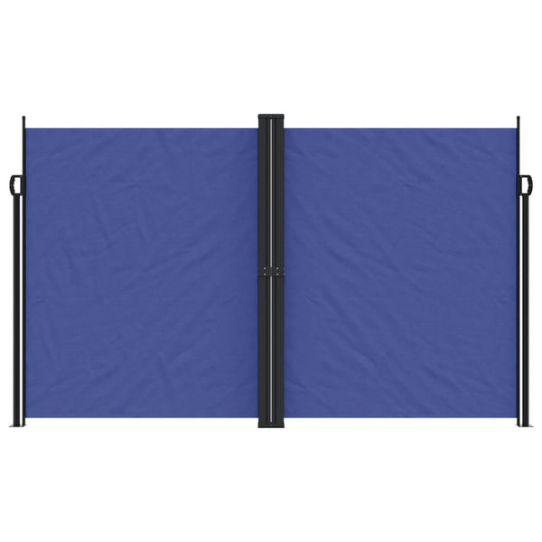 Sisäänvedettävä sivumarkiisi sininen 200x1000 cm