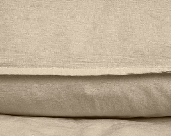 Hiekka puuvilla pussilakanasetti Stone washed