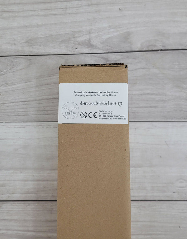 Keppihevosen este 120cm kahdella tangolla - Black and yellow