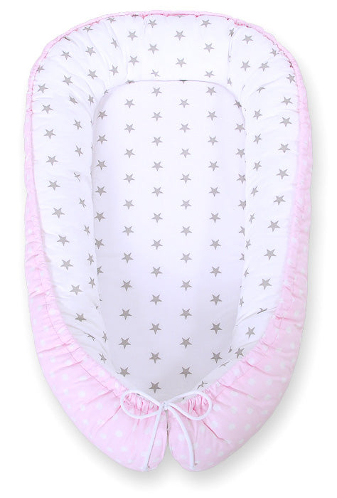 Unipesä - Dots On Pink/ Grey Stars