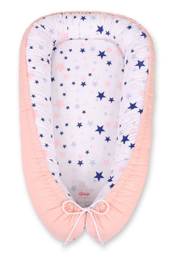 Unipesä - Navy Blue Stars/Powder Pink