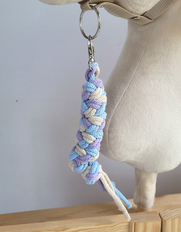 Keppihevosen riimunaru - twine cord - purple/blue/light beige