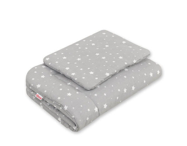 Vaauvan Peitto Ja Tyyny - Newborn - 75X100cm - Mini Stars White
