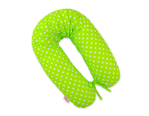 Vartalotyyny / Raskaustyyny - White Polka Dots On Green