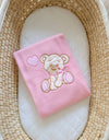 Fleece Viltti Vauvalle - Bear With Bow Pink