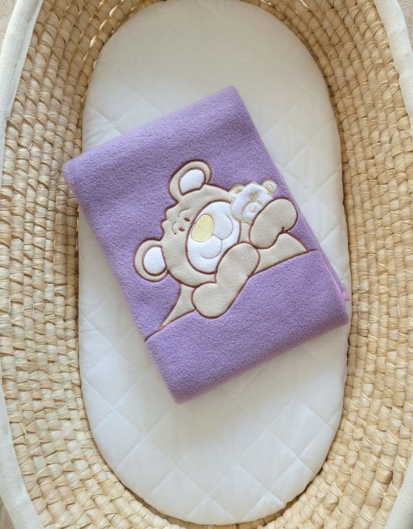 Fleece Viltti Vauvalle - Teddy Bear Barnaba Lilac
