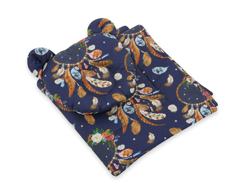 Vauvan Peitto Ja Tyyny - Puuvilla - Teddy Bear - Dream Catchers Dark Blue