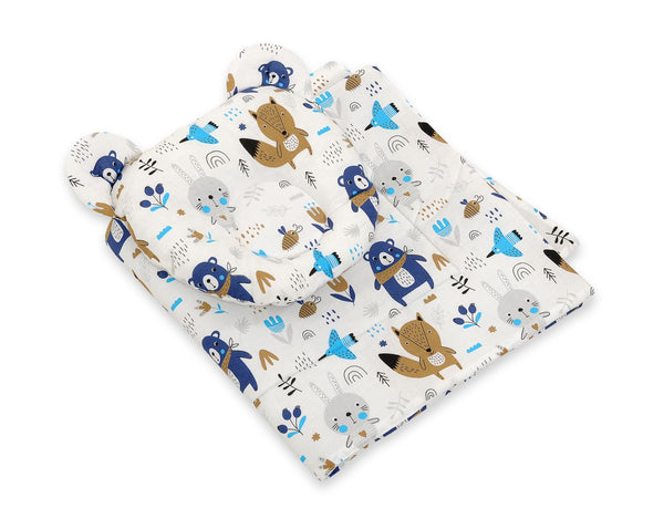 Vauvan Peitto Ja Tyyny - Puuvilla - Teddy Bear - Navy Blue Bears