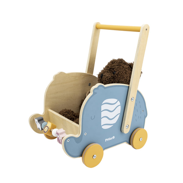 Viga 44031 Polarb 2-in-1 -pikkuauto ja kärry, elefantti-design.