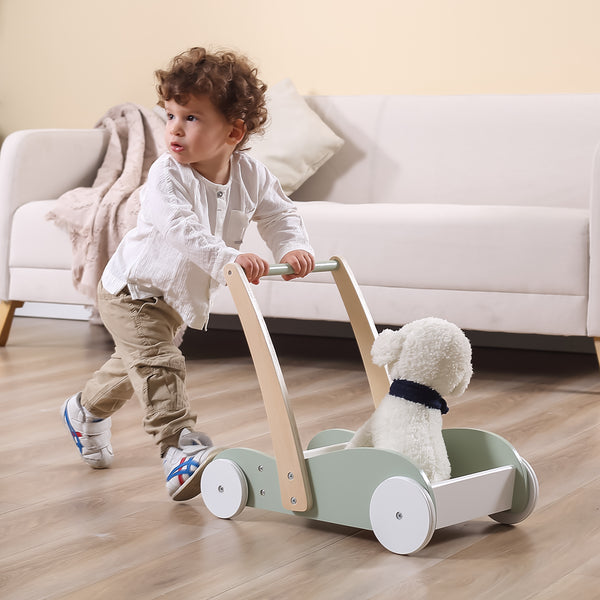 Viga 44077 Polar Bear -kävelyapuri lapselle, Mini Mover -mintunvärinen.