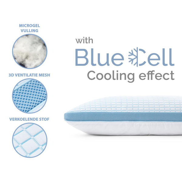 Muistivaahdolla täytetty viilentävä tyyny 3D Blue Cell -teknologialla.