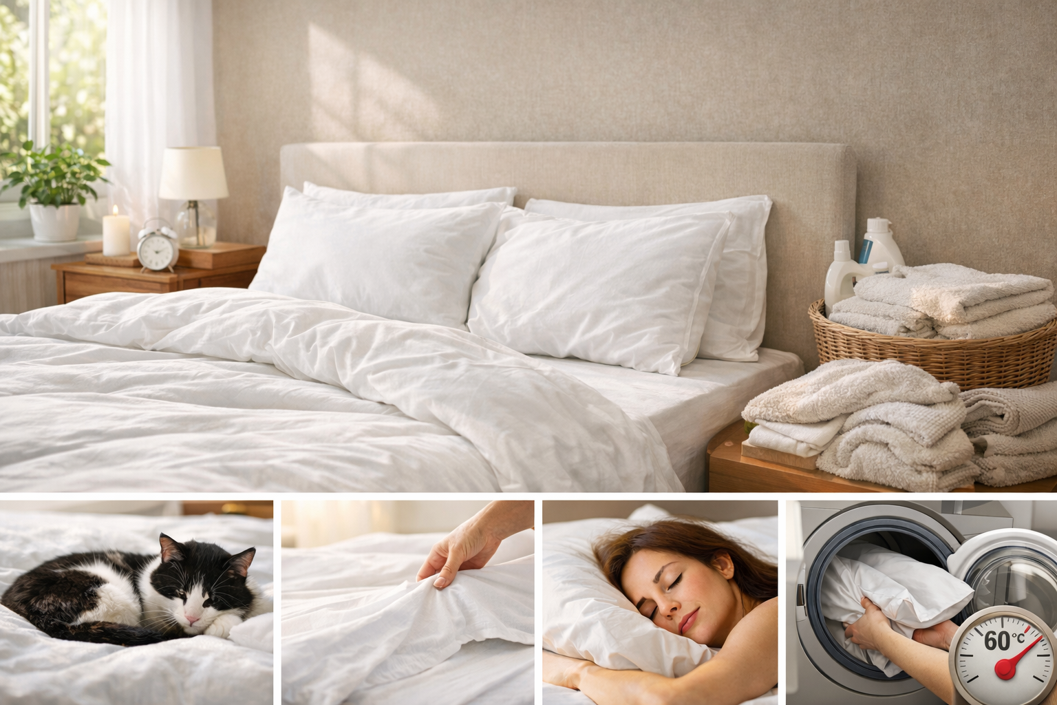 Kuinka usein lakanat pitää vaihtaa