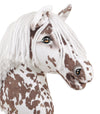 Super Hobby Horse - Super Hobby Horse Premium keppihevonen ruskea leopardihevonen valkoisella harjalla A3
