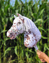 Premium Keppihevonen / Hobby Horse - Brown leopard with white A3